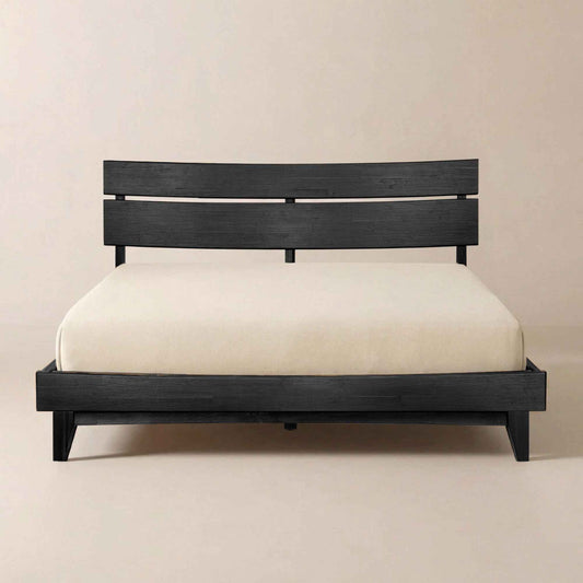 [Buy 1 Get 1] Aurora Solid Wood Bed Frame & Nightstand