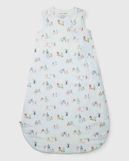 Baby Bamboo Muslin Sleep Sack 0.5 TOG - Ice Hockey