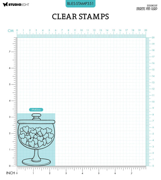 BL Clear Stamp Candy Jar By Laurens 105x74x3mm 1 PC nr.351
