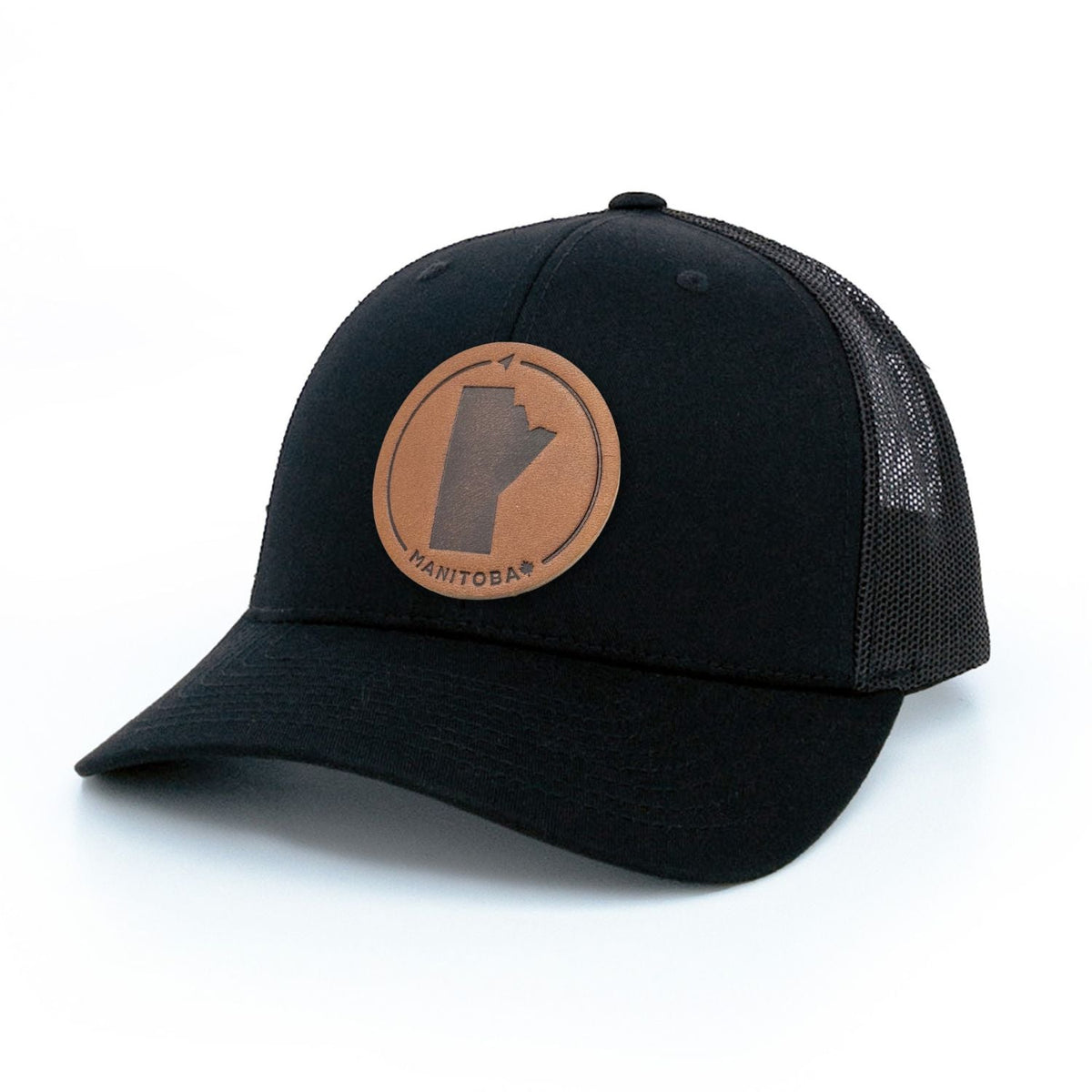 Manitoba Leather Patch Trucker Hat