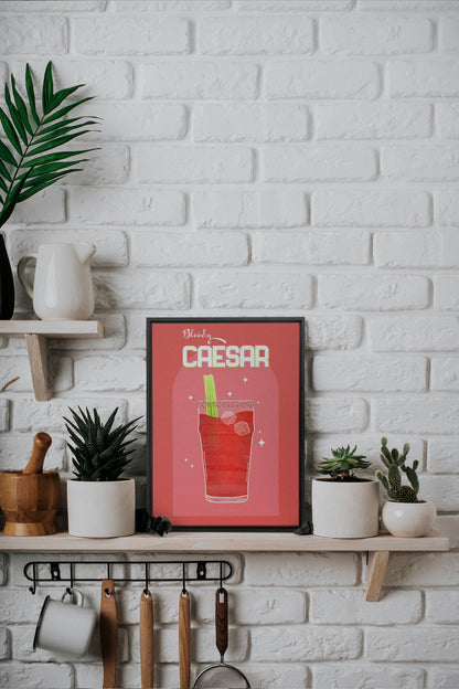 BLOODY CAESAR, Oeuvre sur toile étirée