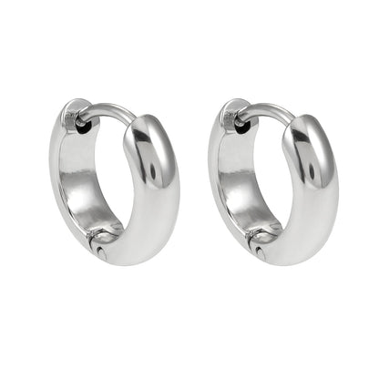 BOCHUM: Barely There, But Beautifully Noticeable Tiny Hoops in Silver
