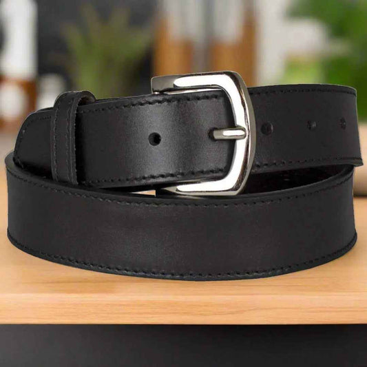 BOL Men's Leather Removable Buckle Money Belt