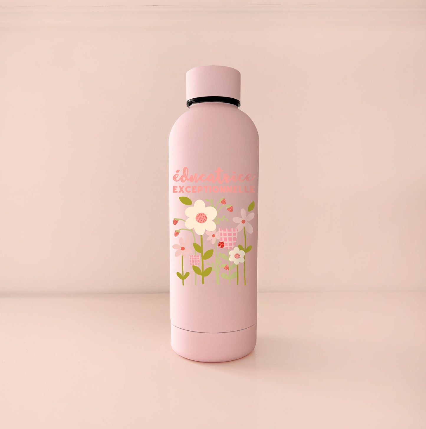 Bouteille isotherme 17oz - rose pâle Éducatrice exceptionnelle