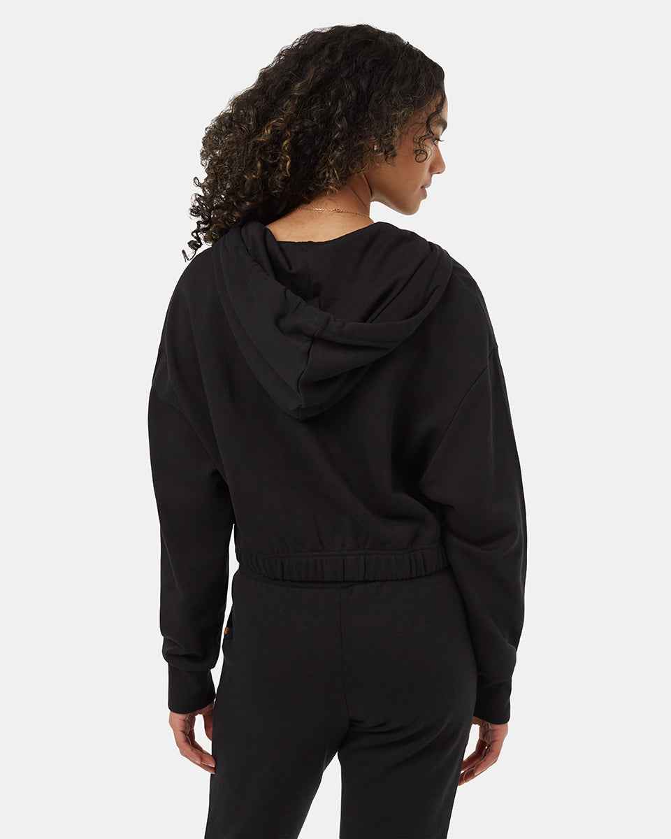 TreeTerry Oversized Cropped Zip Hoodie