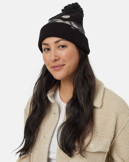 Mountain Scenic Pom Beanie