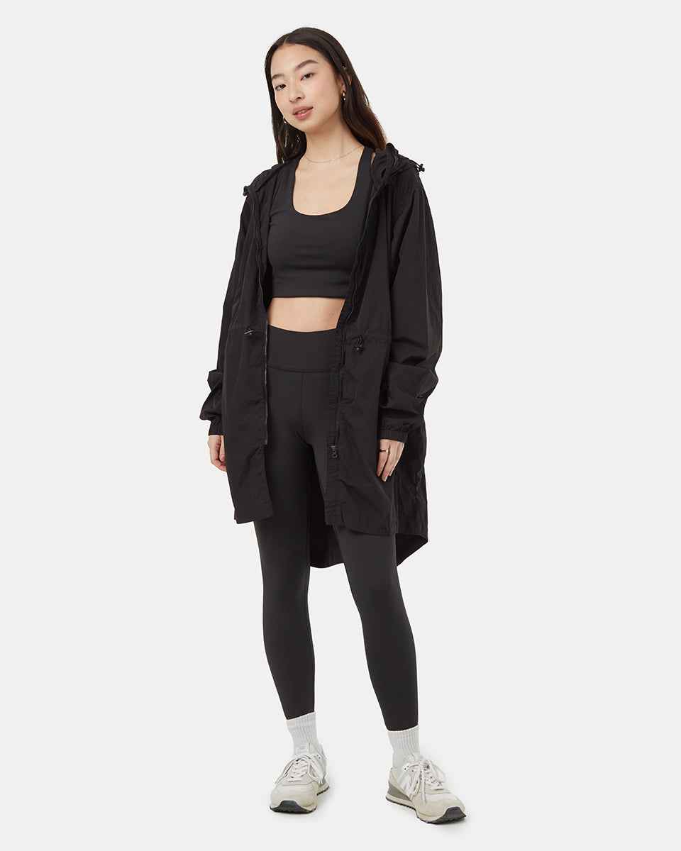 Recycled Nylon Long Jacket