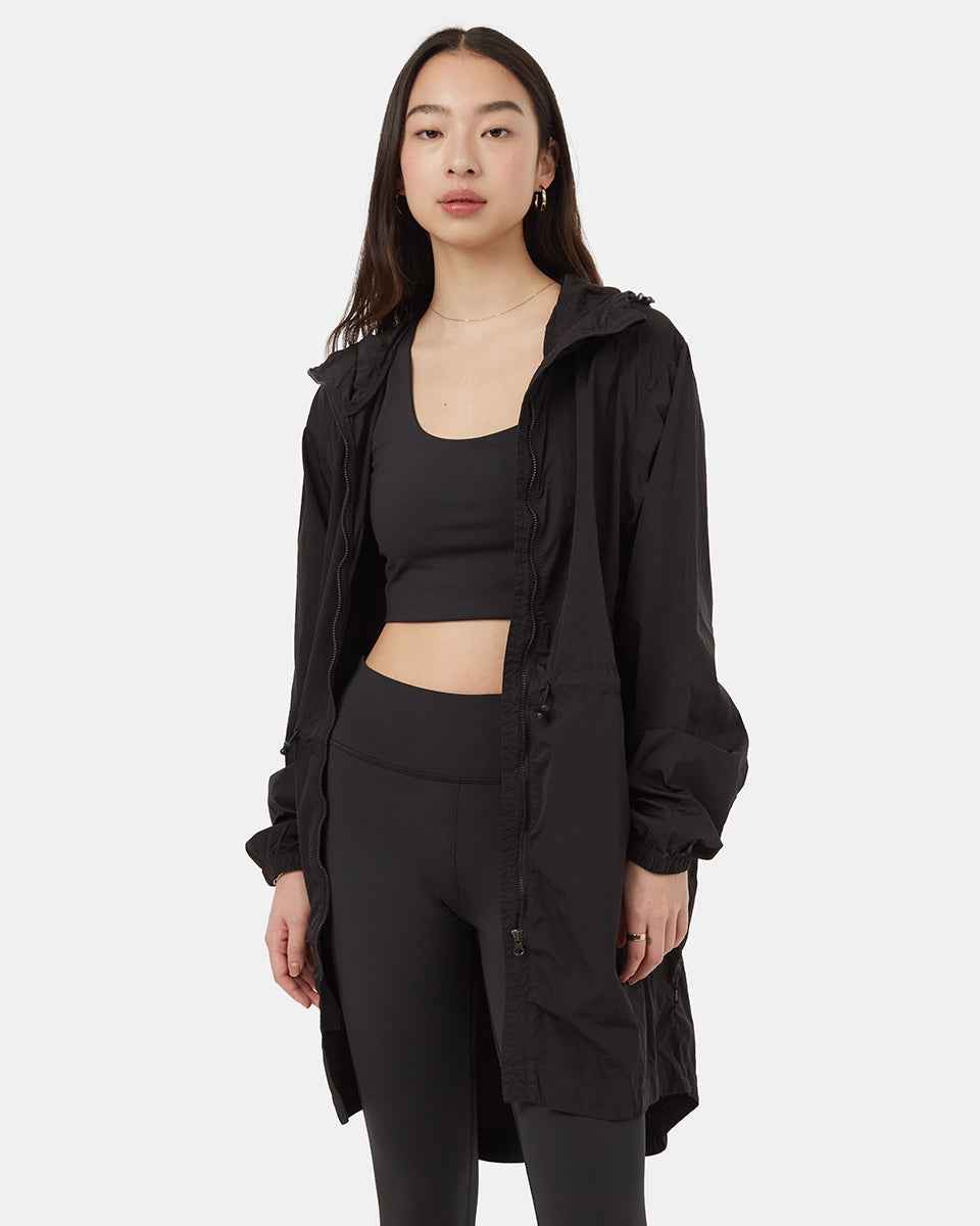 Recycled Nylon Long Jacket