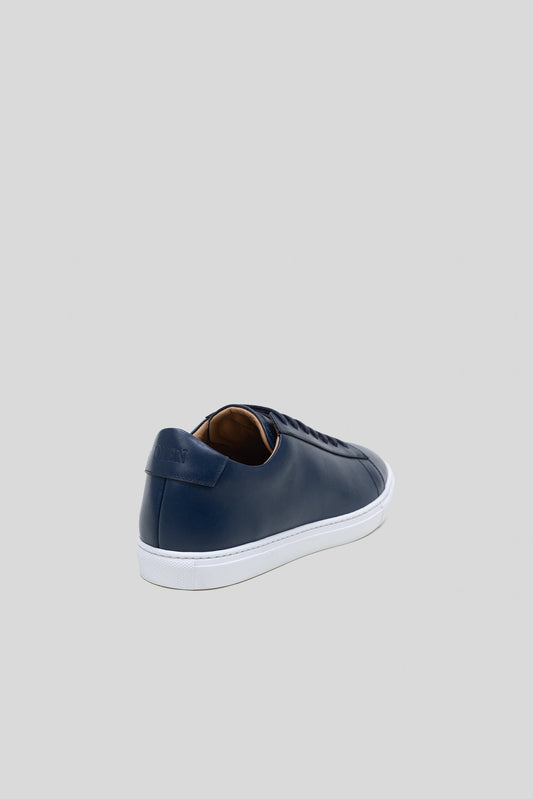 Royal Blue Italian Calfskin Leather Sneaker