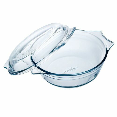 Borosilicate Glass Round Casserole 2L - Arcuisine