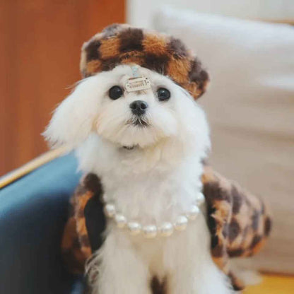 Chess or Checkers Dog Set | Hat and Coat Outfit