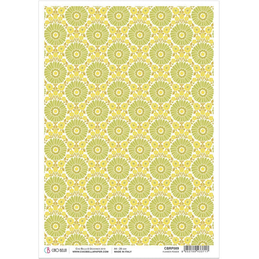 Ciao Bella Rice Paper A4 Flower Power