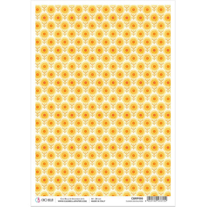 Ciao Bella Rice Paper A4 Flower Revolution