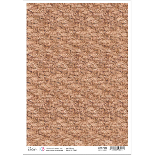 Ciao Bella Rice Paper A4 Woven Basket