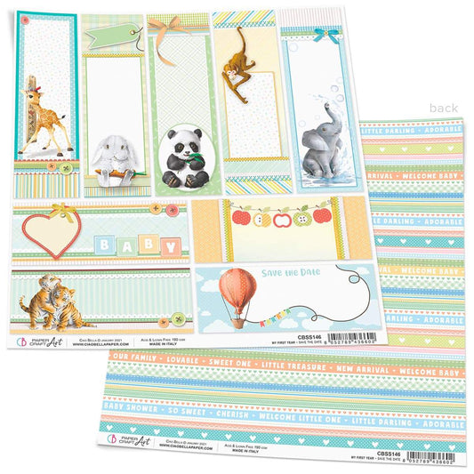 Ciao Bella Save the Date Paper Sheet 12"x12" 1 Sheet