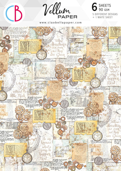 Vellum Wizard Academy Paper Patterns A4 6/Pkg