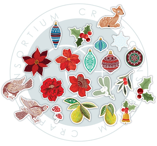 Craft Consortium Tis the Season - Chipboard Ephemera