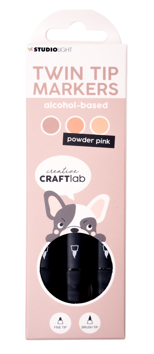 CCL Alcohol Marker Powder Pink Essentials 48x152x13mm 3 PC nr.09