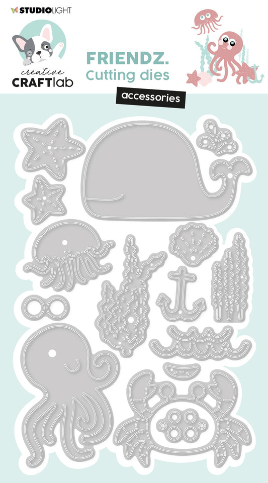 CCL Cutting Dies Sea Accessoires Friendz 127x84x1mm 15 PC nr.546