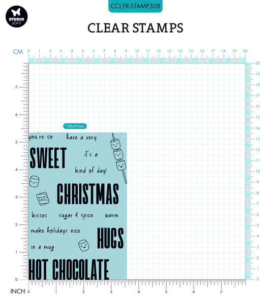 CCL Clear Stamp Cacao Kisses Friendz 148x105x4mm 17 PC nr.308