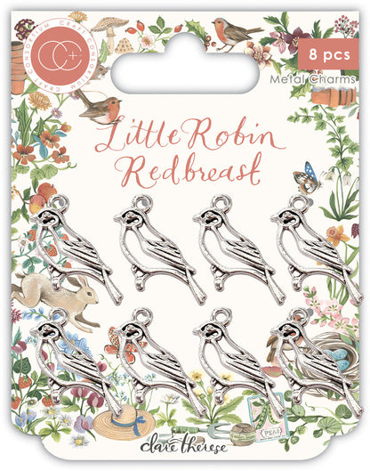 Craft Consortium Little Robin Redbreast - Metal Charms - Robin