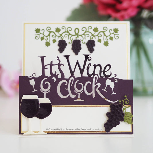 Paper Cuts Collection - Wine O'Clock Edger