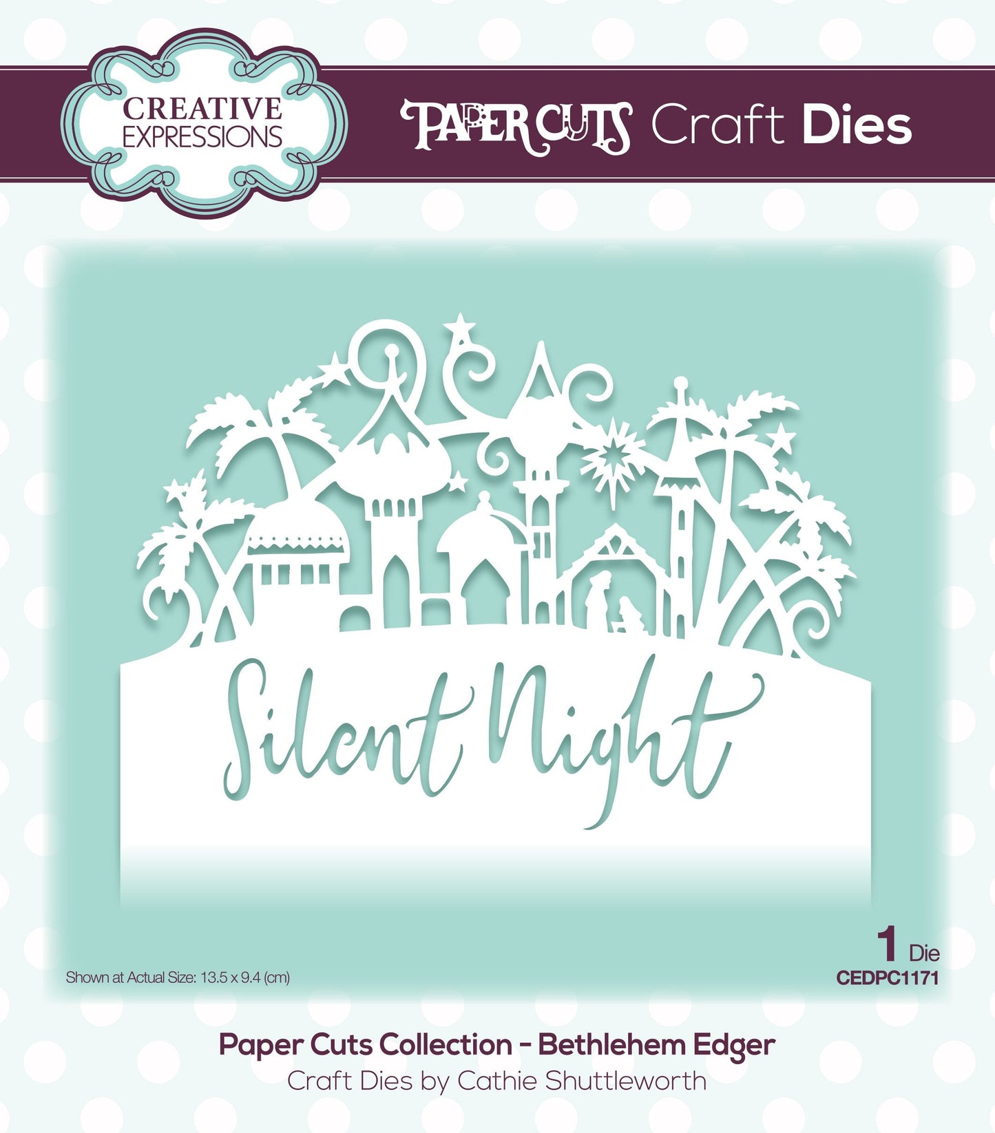 Creative Expressions Paper Cuts Bethlehem Edger Craft Die