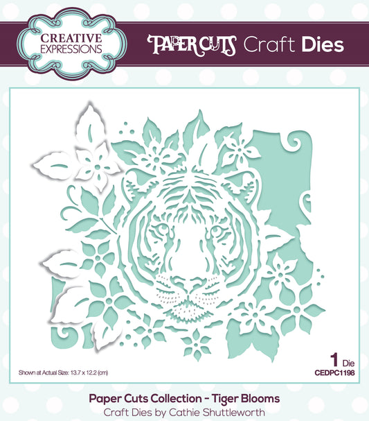Creative Expressions Paper Cuts Tiger Blooms Craft Die