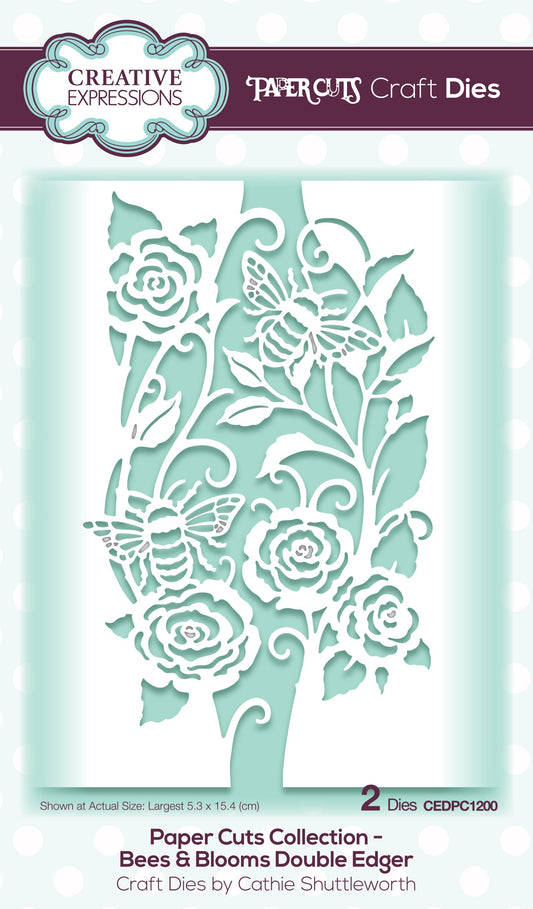Creative Expressions Paper Cuts Bees & Blooms Double Edger Craft Die