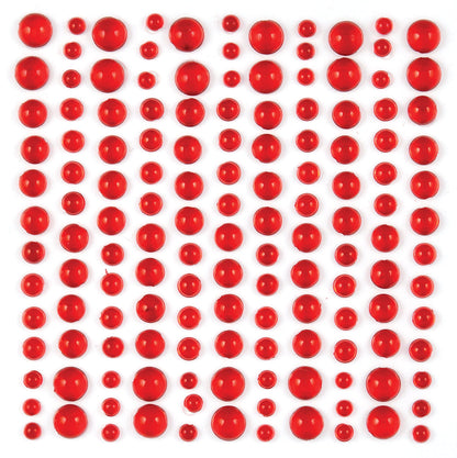 Craft Consortium Adhesive Dew Drops - Red