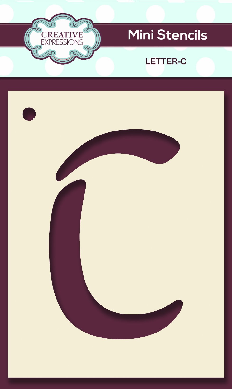 Mini Stencil Upper Case Letter