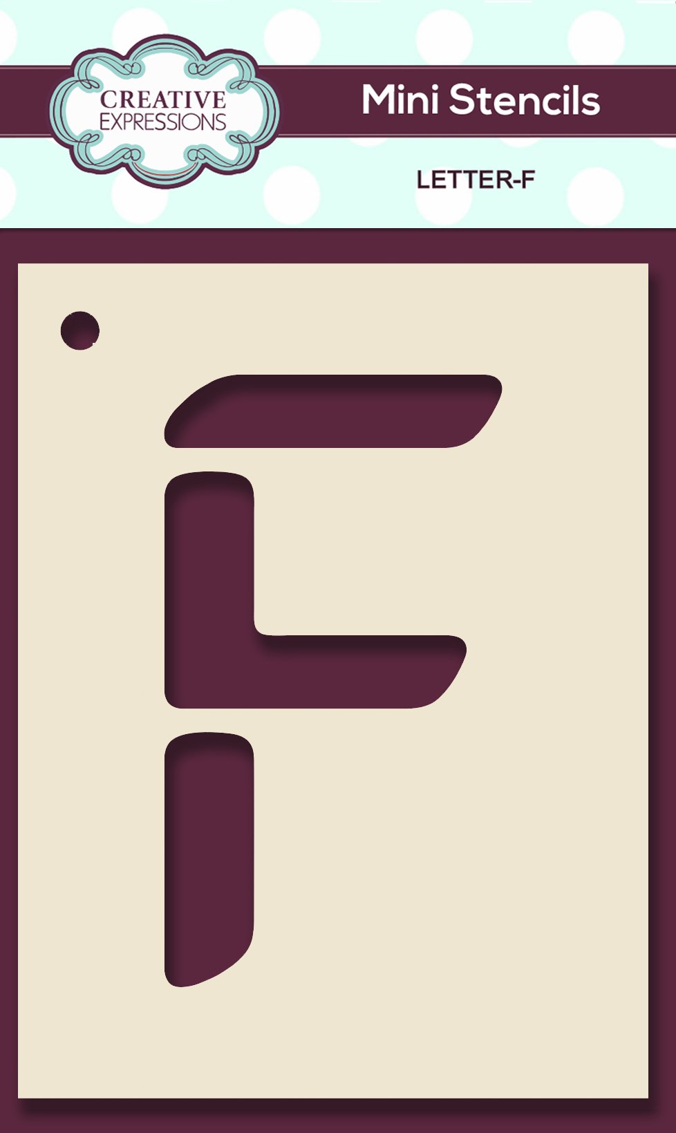 Mini Stencil Upper Case Letter