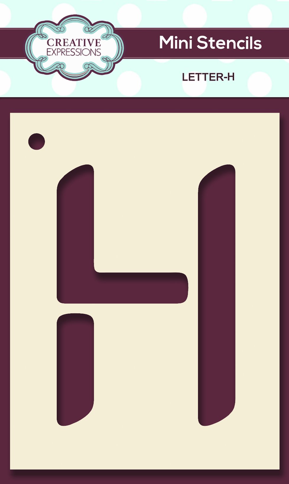 Mini Stencil Upper Case Letter