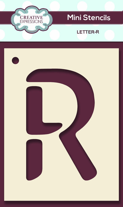 Mini Stencil Upper Case Letter