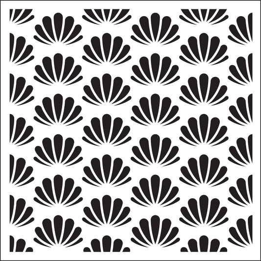 Creative Expressions Sue Wilson Seashells  6 in x 6 in Stencil