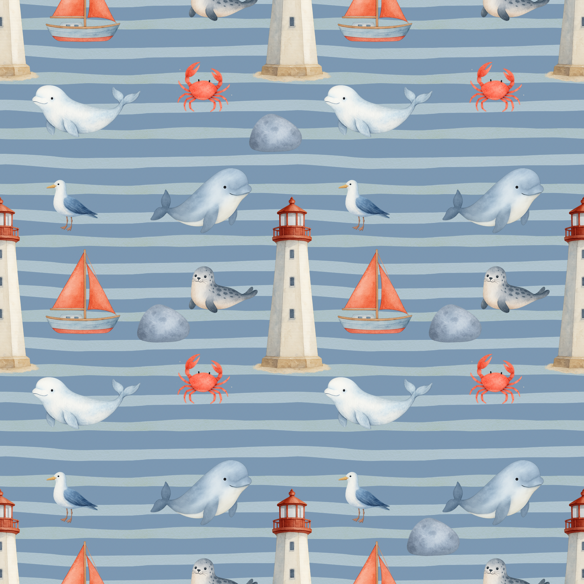 Couverture minky fleuve Saint-Laurent 🐋 moyenne