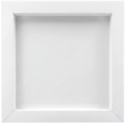 CrafTreat 3D Fold Shapes - Shadow Box White - Square 4pcs