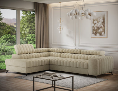 Kanedo Storage Sleeper Sectional Sofa - Beige