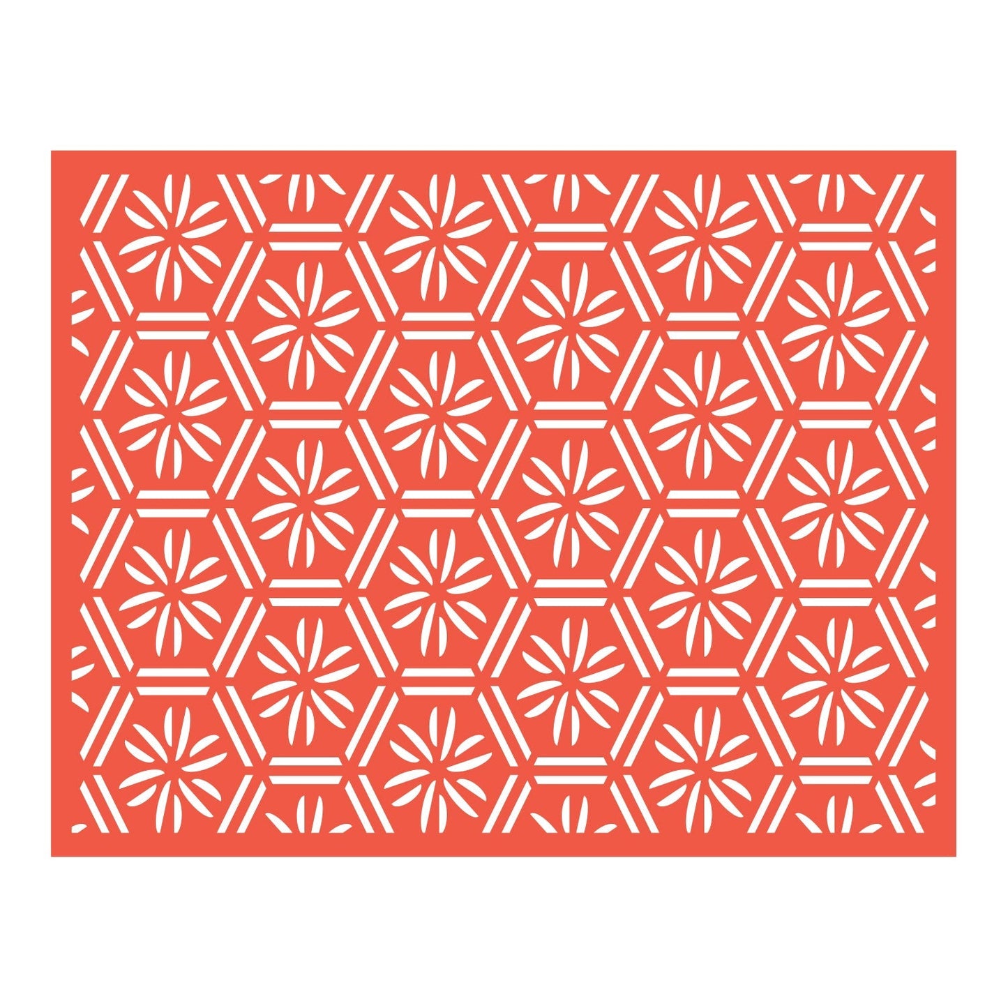 Geometric Floral Background Cutting Die Set (1pc)