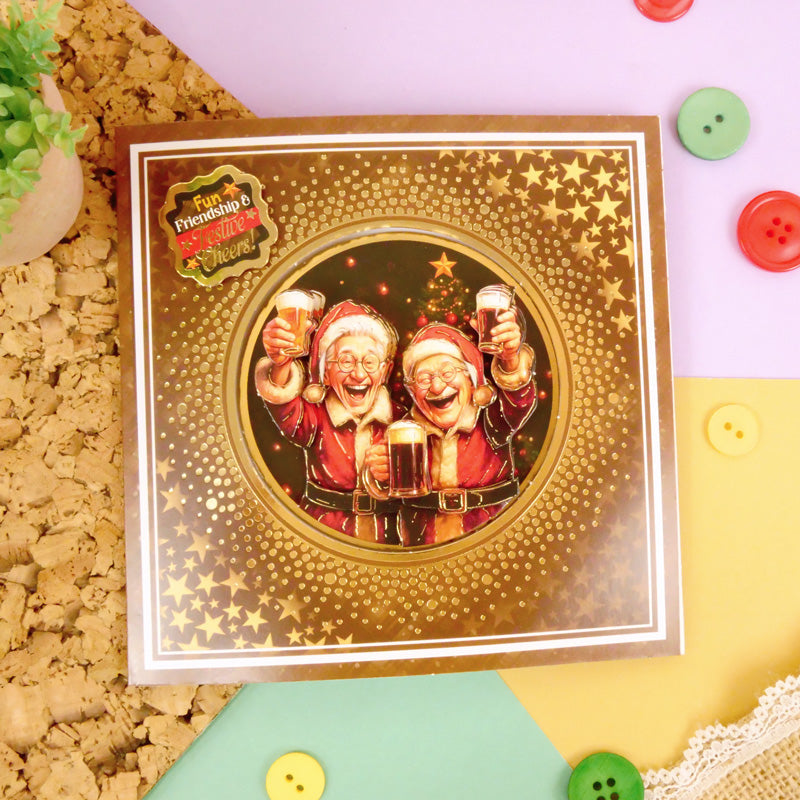 Delightful Golden Oldies Festive Fun Decoupage Card Kit