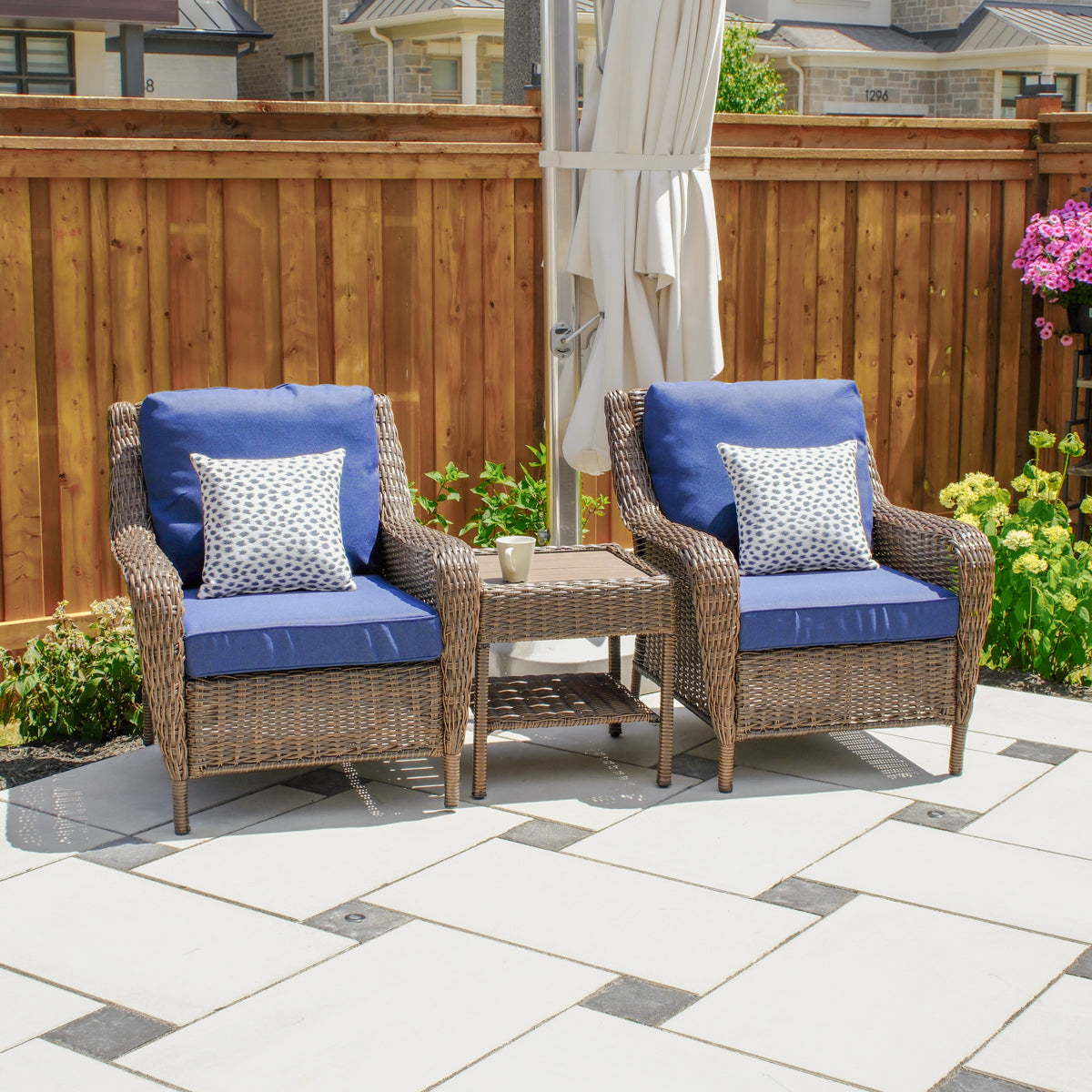 Cambridge Club Chair Bistro Set - AURABAGS SHOP