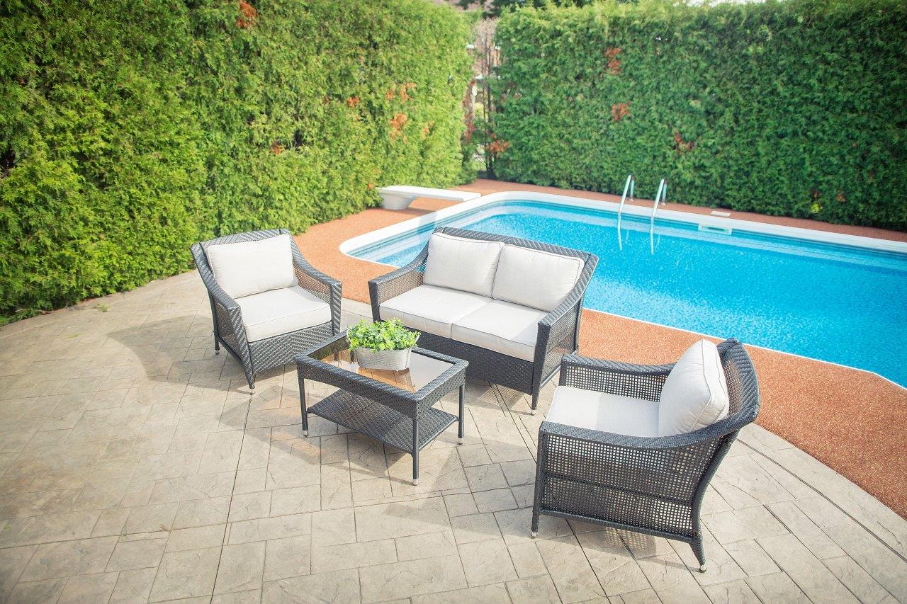 Camus 4-Piece Outdoor Patio Furniture Set - AURABAGS SHOP