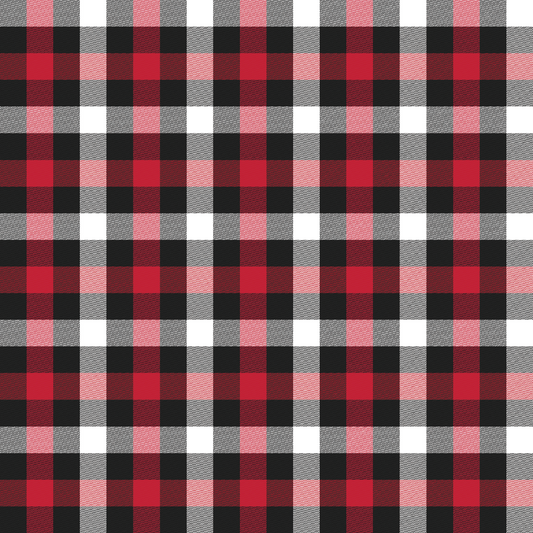 Canada Day Plaid Pattern Adhesive Vinyl