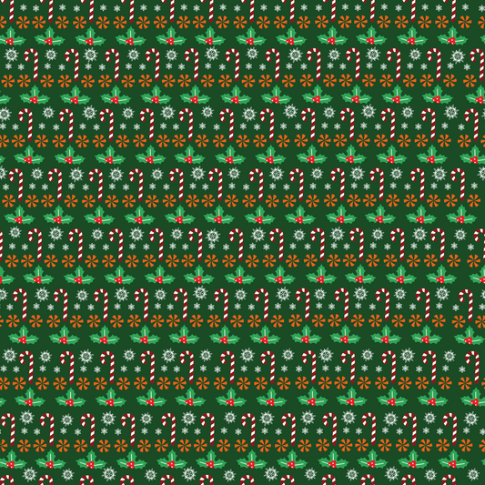 Christmas Candy Canes  Adhesive Vinyl Pattern 6