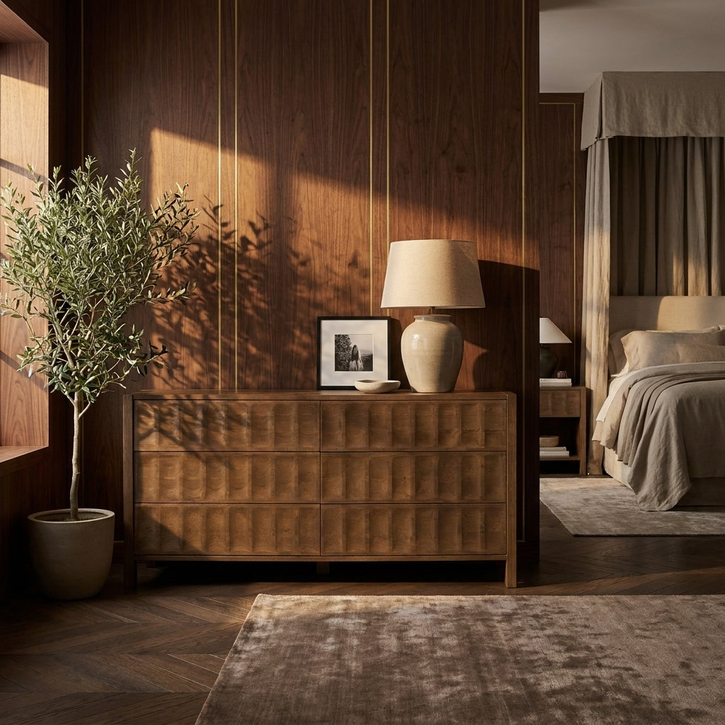 Ronan 6 Drawer Dresser Brown