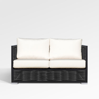 Chestnut Loveseat with Sunbrella® Cushions