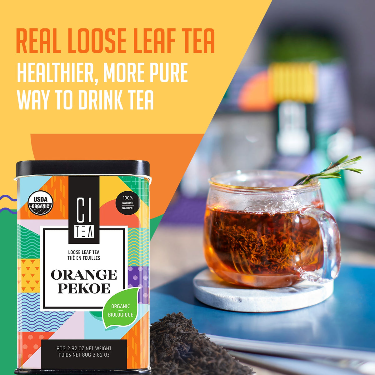 Organic Orange Pekoe Loose Leaf Tea Bundle of Two