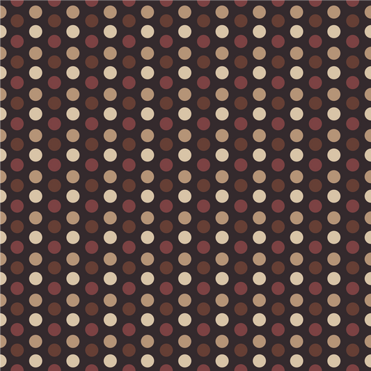 Coffee Polka Dots Adhesive Vinyl