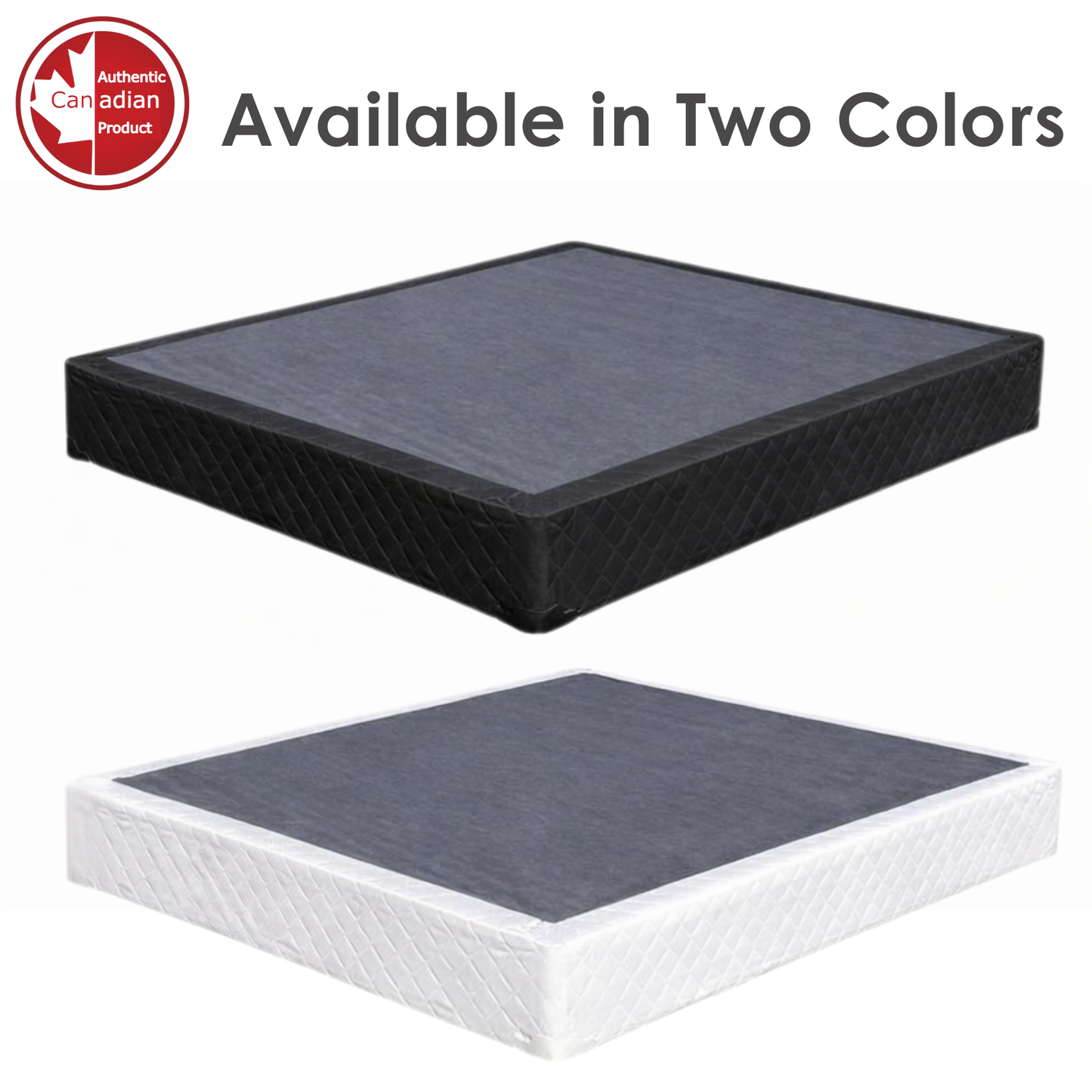 UltraFlex Premium Solid Wood Split Box Spring Mattress Foundation 7" Standard - Twin, Double, Queen, King | Premium Heavy Duty Mattress Base, No Assembly Required, Compatible with All Mattress Types- Made in Canada