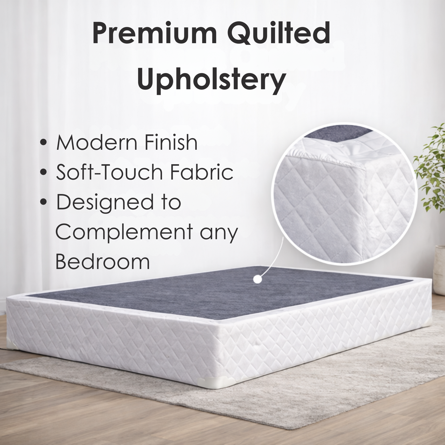 UltraFlex® LUSH 12" Mattress and BoxSpring Set Orthopedic Eurotop Pocket Coil Premium Foam Encased, Eco-friendly Hybrid Mattress (Made in Canada)